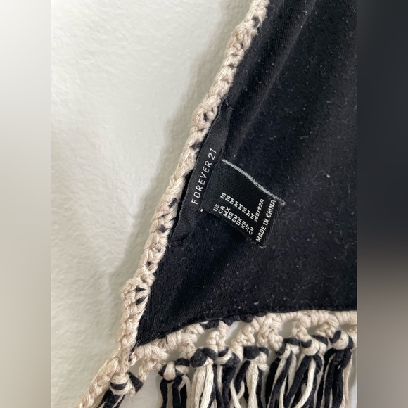 South Western Backless Fringe Croquet Crop Top - Picture 4 of 5